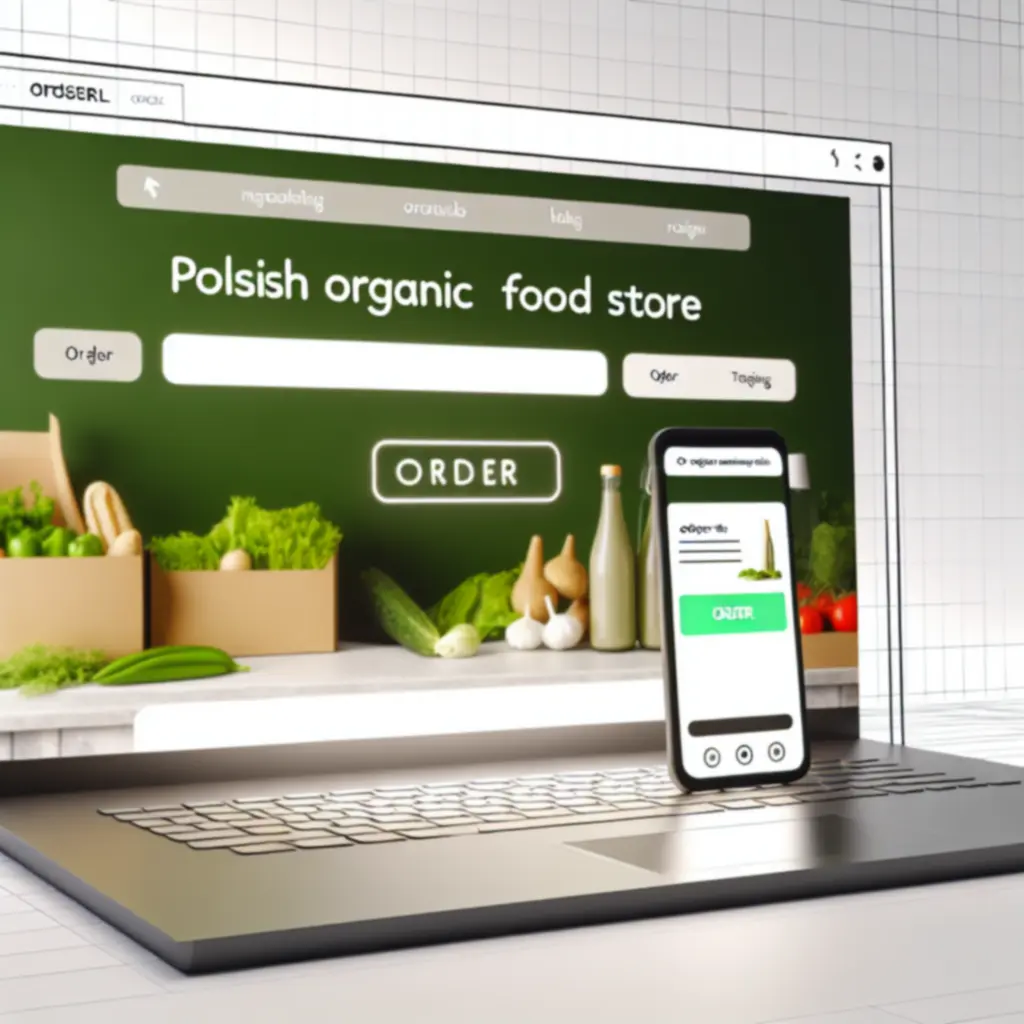 Interfejs śledzenia zamówienia w sklepie OrganicfFood