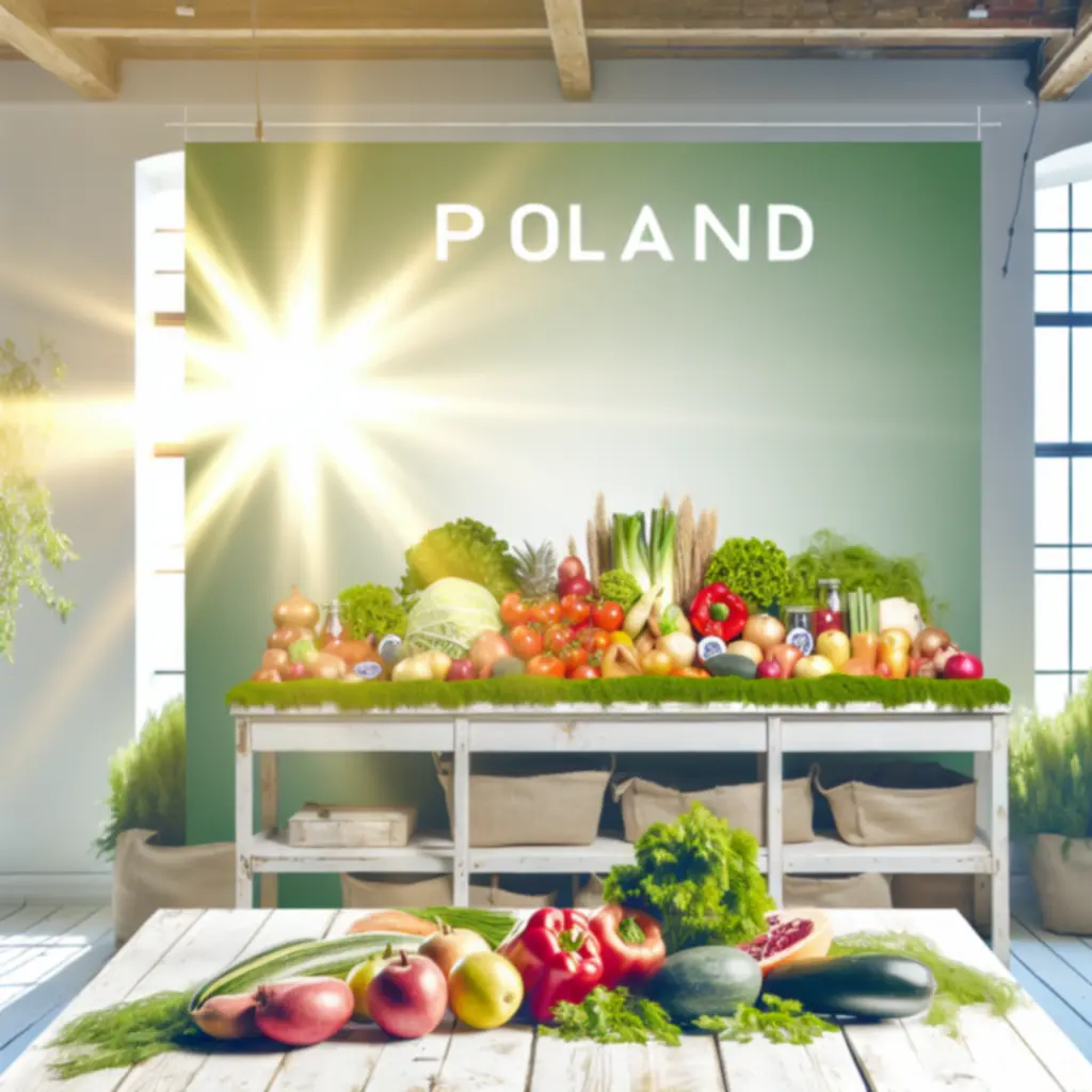 Świeże ekologiczne warzywa, owoce i produkty w naturalnej aranżacji