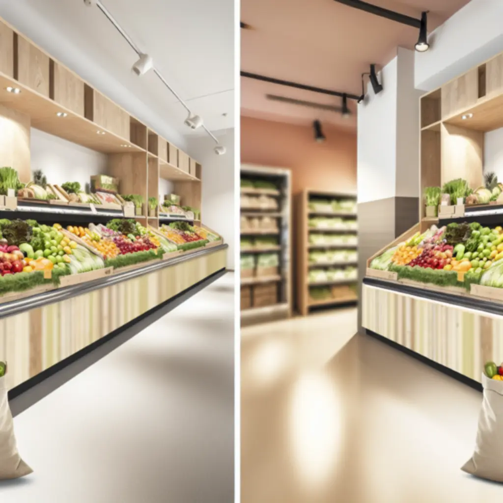 Ekologiczne warzywa i świeże produkty w sklepie OrganicfFood